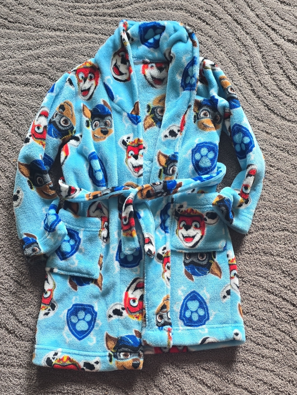 Nickelodeon Light Blue Paw Patrol Kids Plush Robe